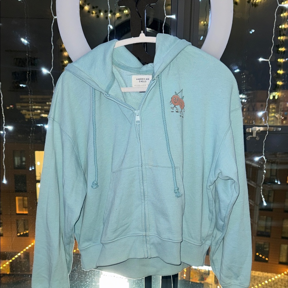 American Eagle Outfitters Sky Blue Hoodie